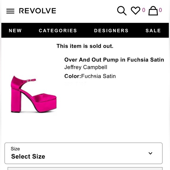 Jeffery Campbell Over and out pump in fuchsia satin - Picture 3 of 5
